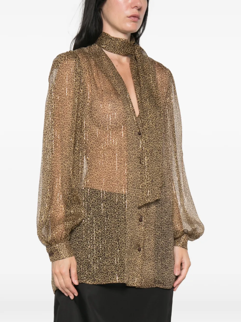 Valentino Garavani Blouse met luipaardprint Beige