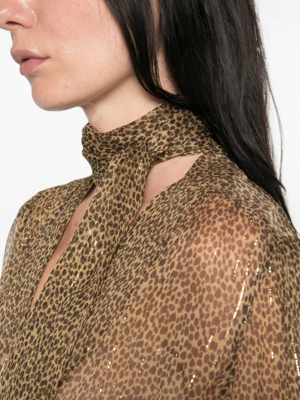 Valentino Garavani Blouse met luipaardprint Beige