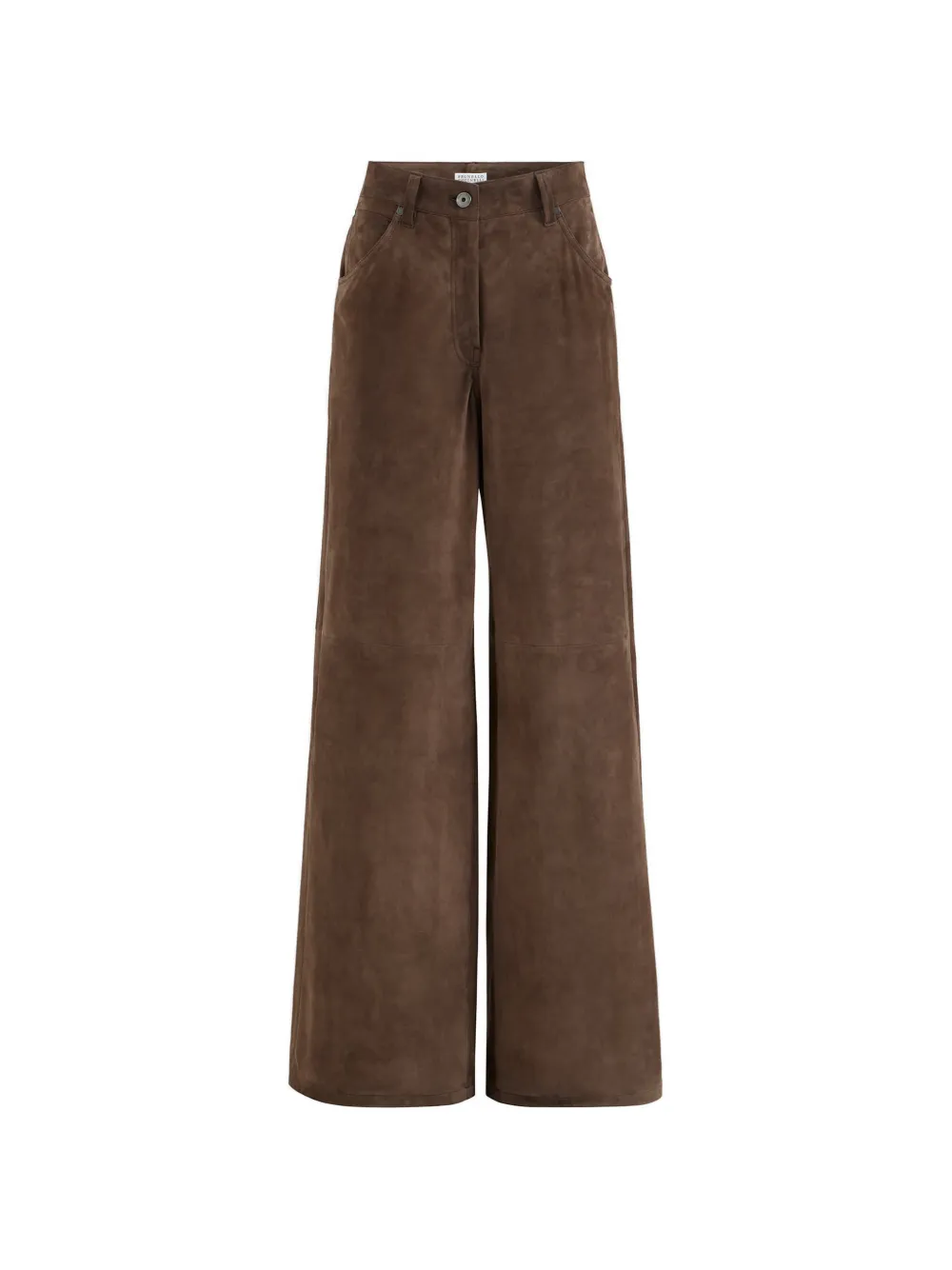 Brunello Cucinelli Broek met wijde pijpen Bruin