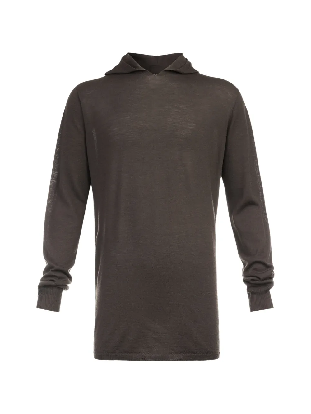 Rick Owens fine-knit hooded sweater