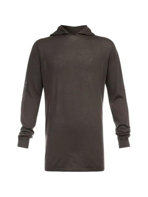 Rick Owens fine-knit hooded sweater