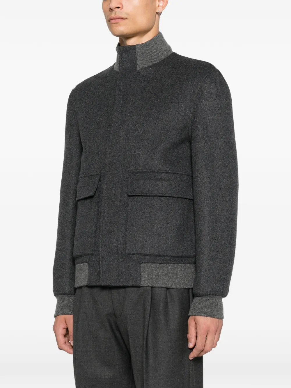 Brunello Cucinelli Jack met vlakken Grijs