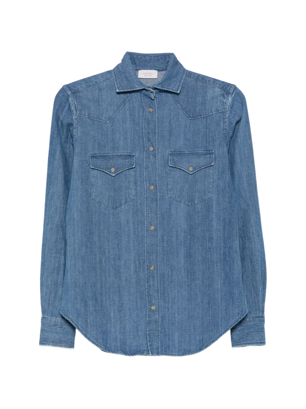 Mazzarelli western-style denim shirt