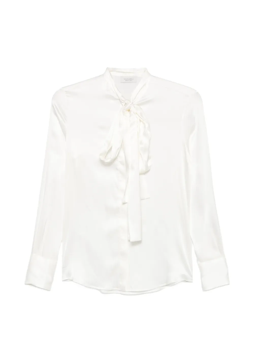 Mazzarelli pussy-bow silk blouse