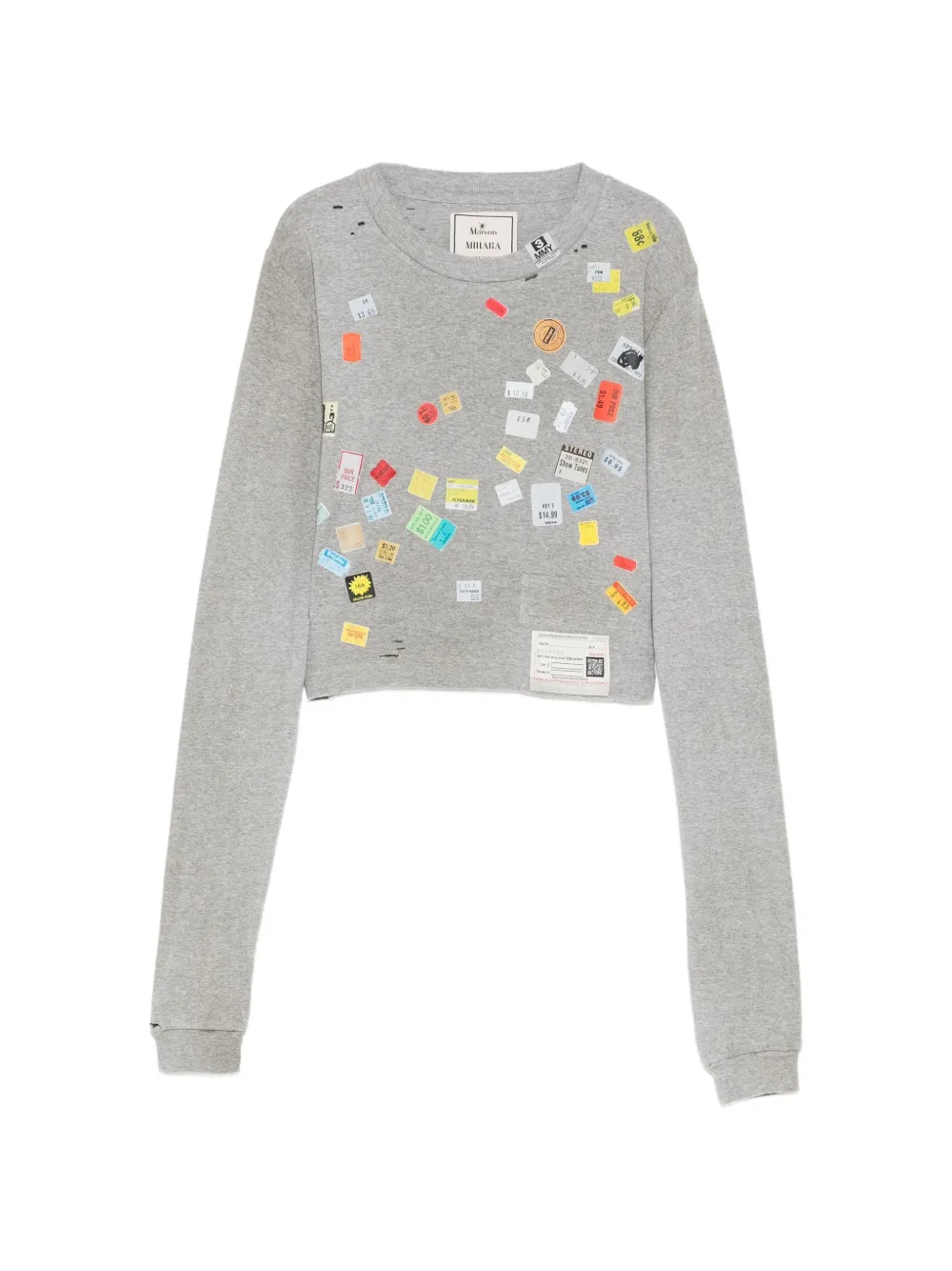 Maison MIHARA YASUHIRO sticker-print long-sleeve T-shirt