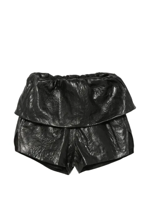 Rick Owens Crater leather shorts
