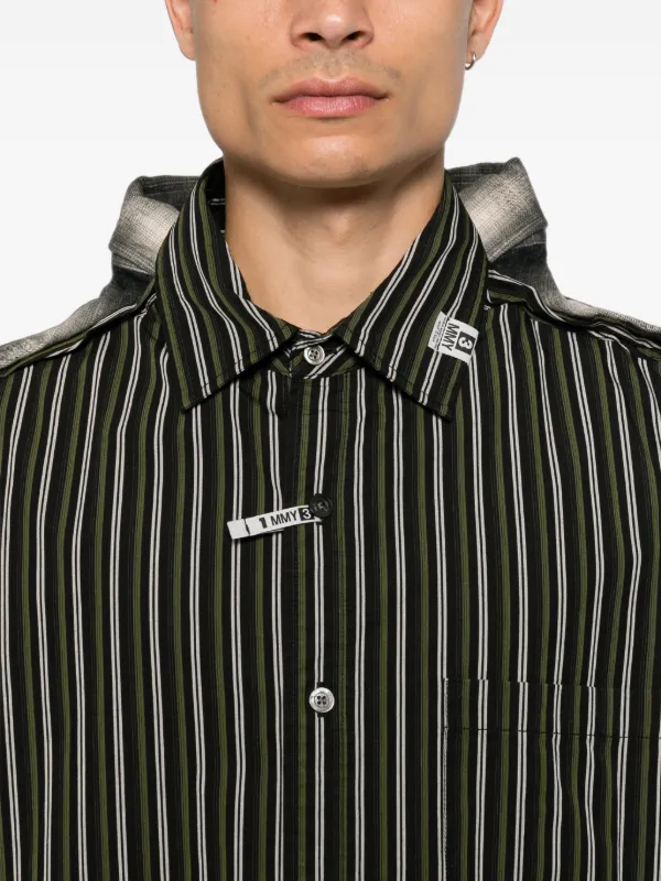 Maison MIHARA YASUHIRO 長袖 ドッキング Tシャツ ブラック 黒 44