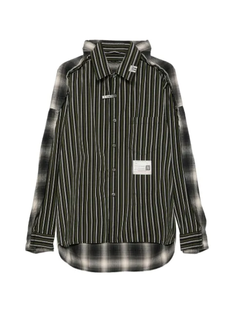 Maison MIHARA YASUHIRO camisa con panel delantero y posterior unidos