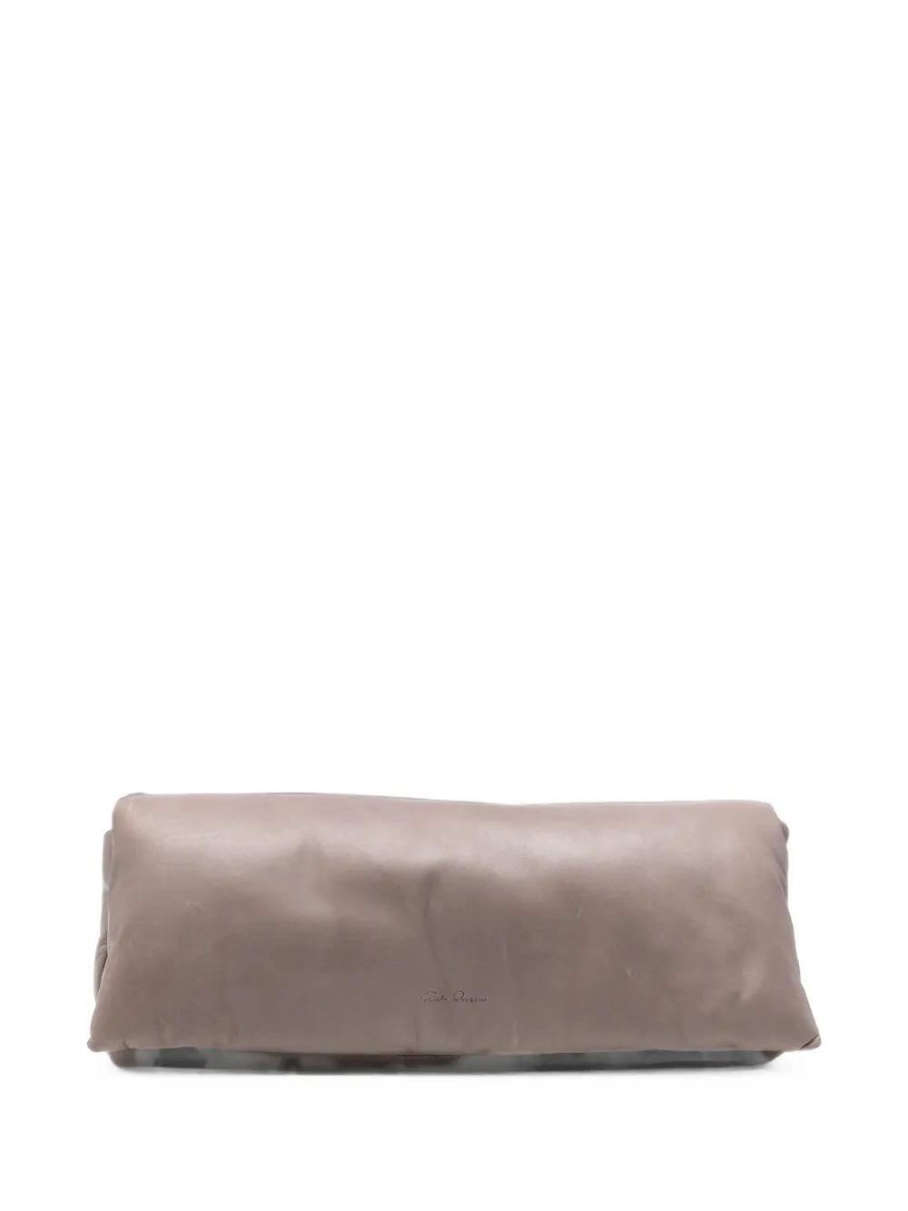 Rick Owens padded leather clutch bag - Grigio