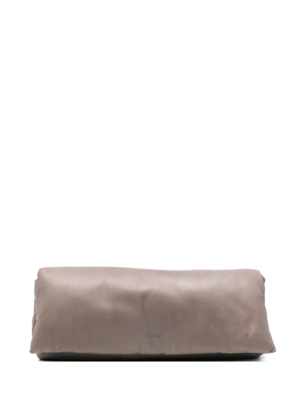 Rick Owens padded leather clutch bag · OS