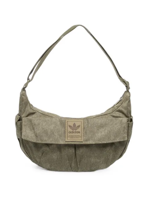 adidas logo-patch curved backpack
