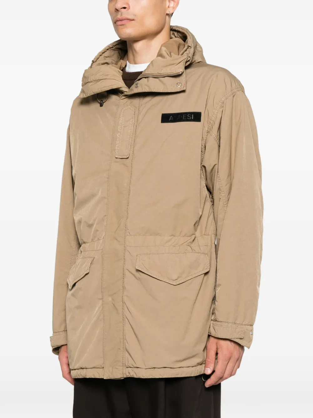 ASPESI Jack met capuchon en logopatch Beige