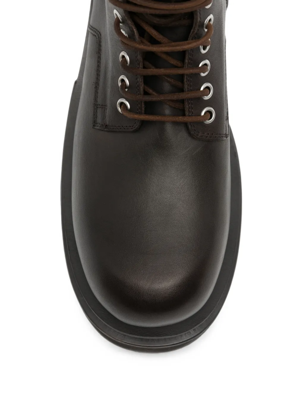 Rick Owens lace-up platform biker boots Bruin