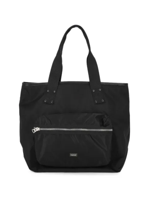 sacai zip-pocket tote bag