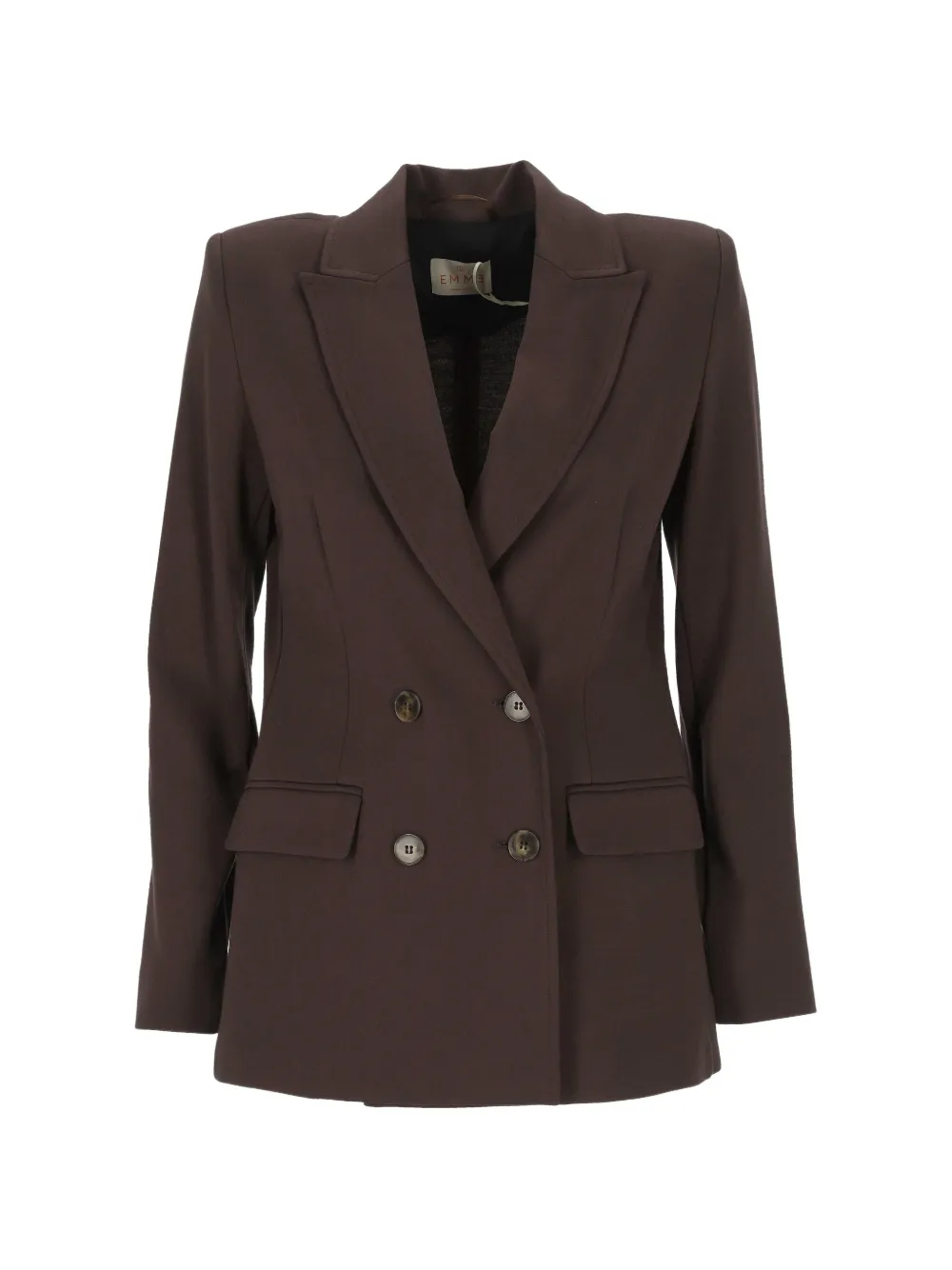 Marella double-breasted peak-lapels blazer - Braun