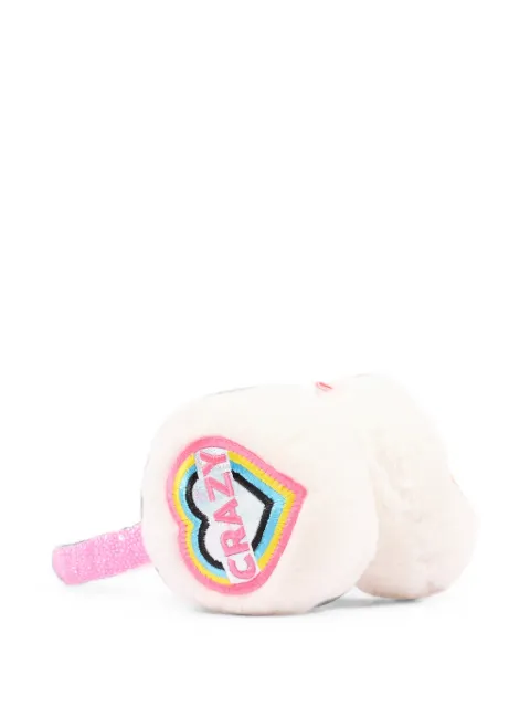 Billieblush heart-patch sequin-embellished earmuffs