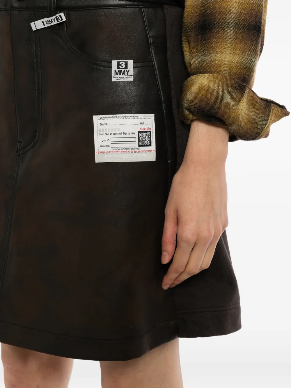 Maison MIHARA YASUHIRO hybrid panelled shorts Bruin