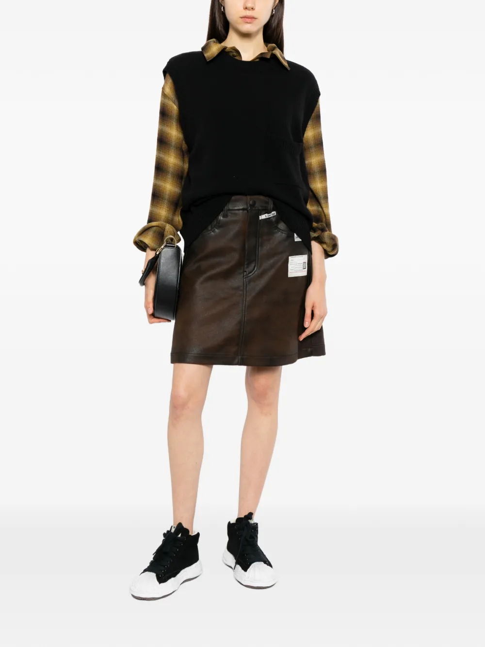 Maison MIHARA YASUHIRO hybrid panelled shorts Bruin