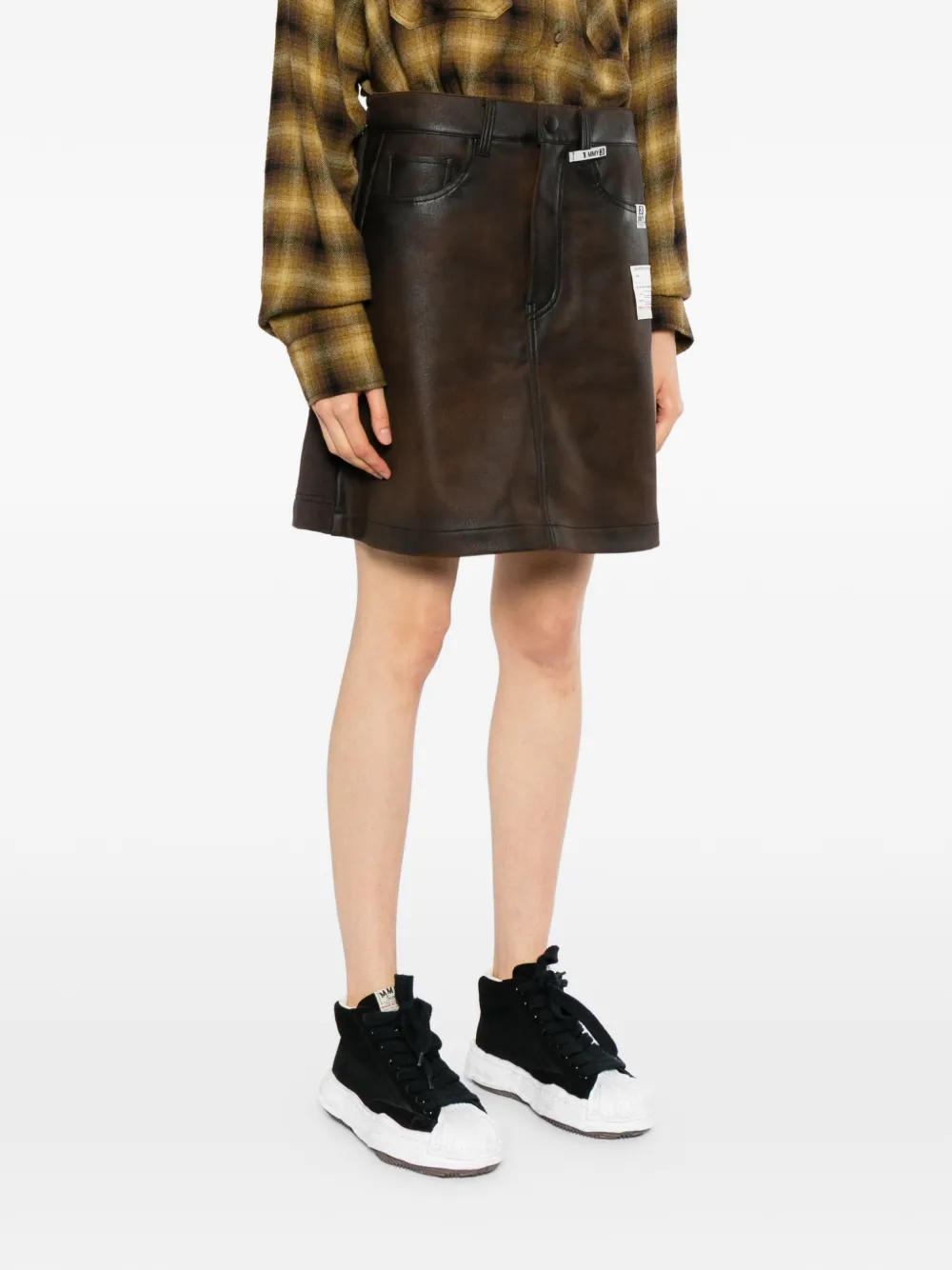 Maison MIHARA YASUHIRO hybrid panelled shorts Bruin