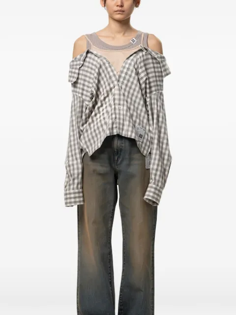 Maison MIHARA YASUHIRO triple layered check shirt