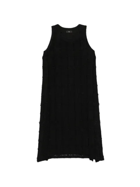 Y's vestido de tweed tejido de bouclé