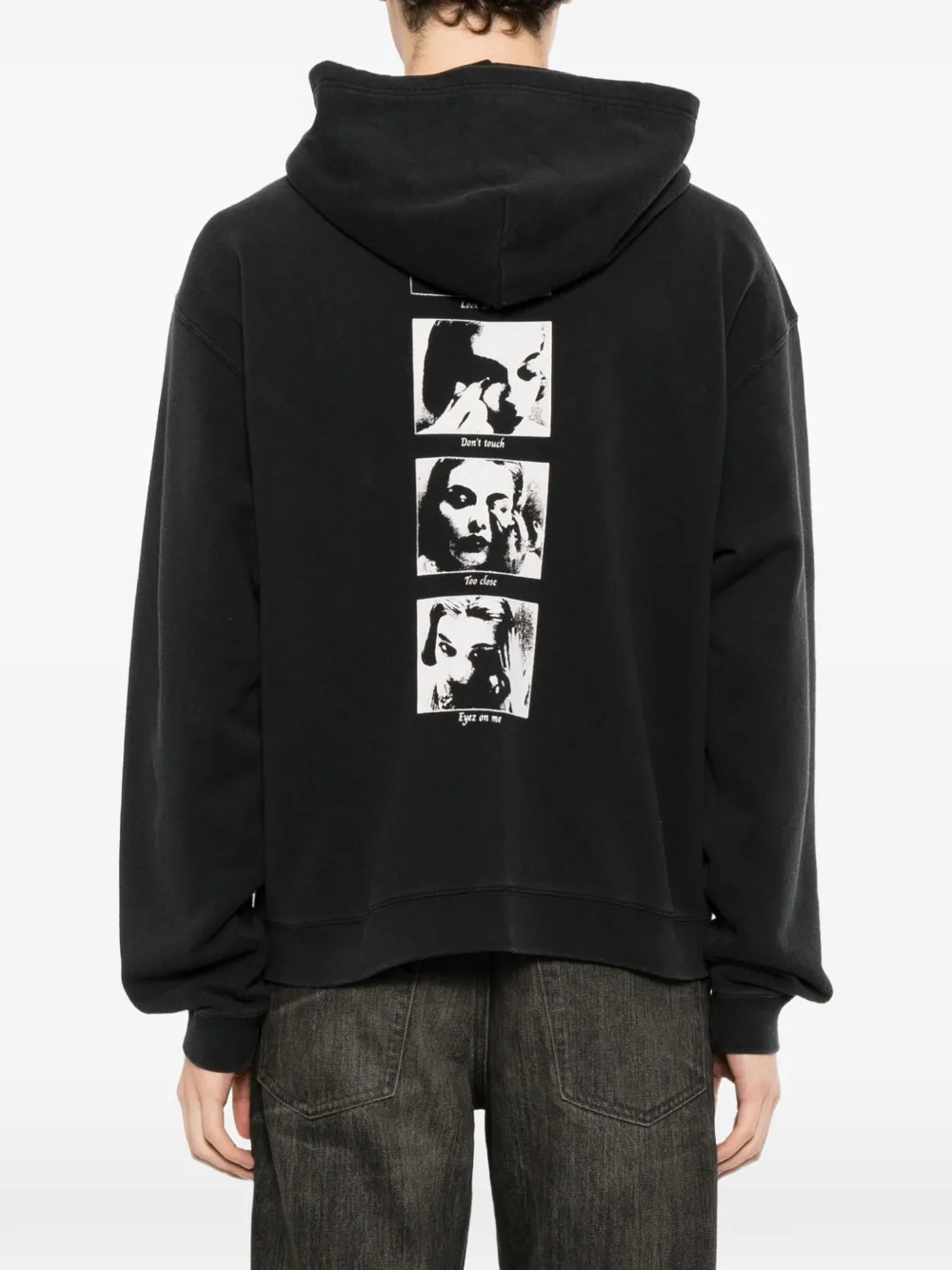 KAMIYA Hoodie met print Blauw