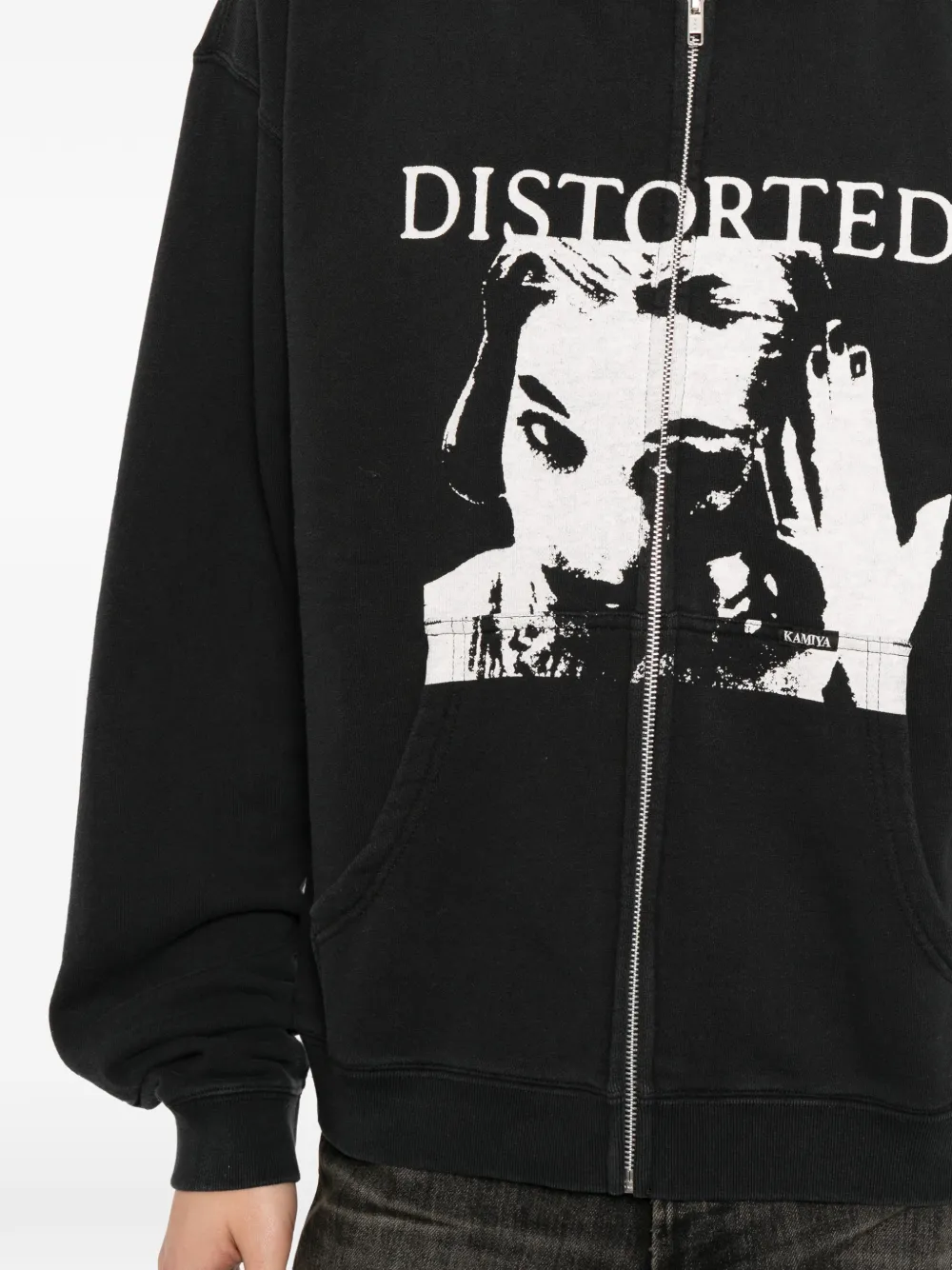 KAMIYA Hoodie met print Blauw