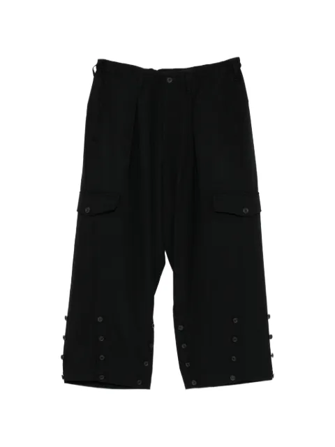 Yohji Yamamoto hem button cargo pants