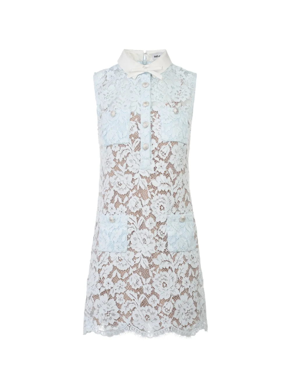Self-Portrait floral-lace mini dress