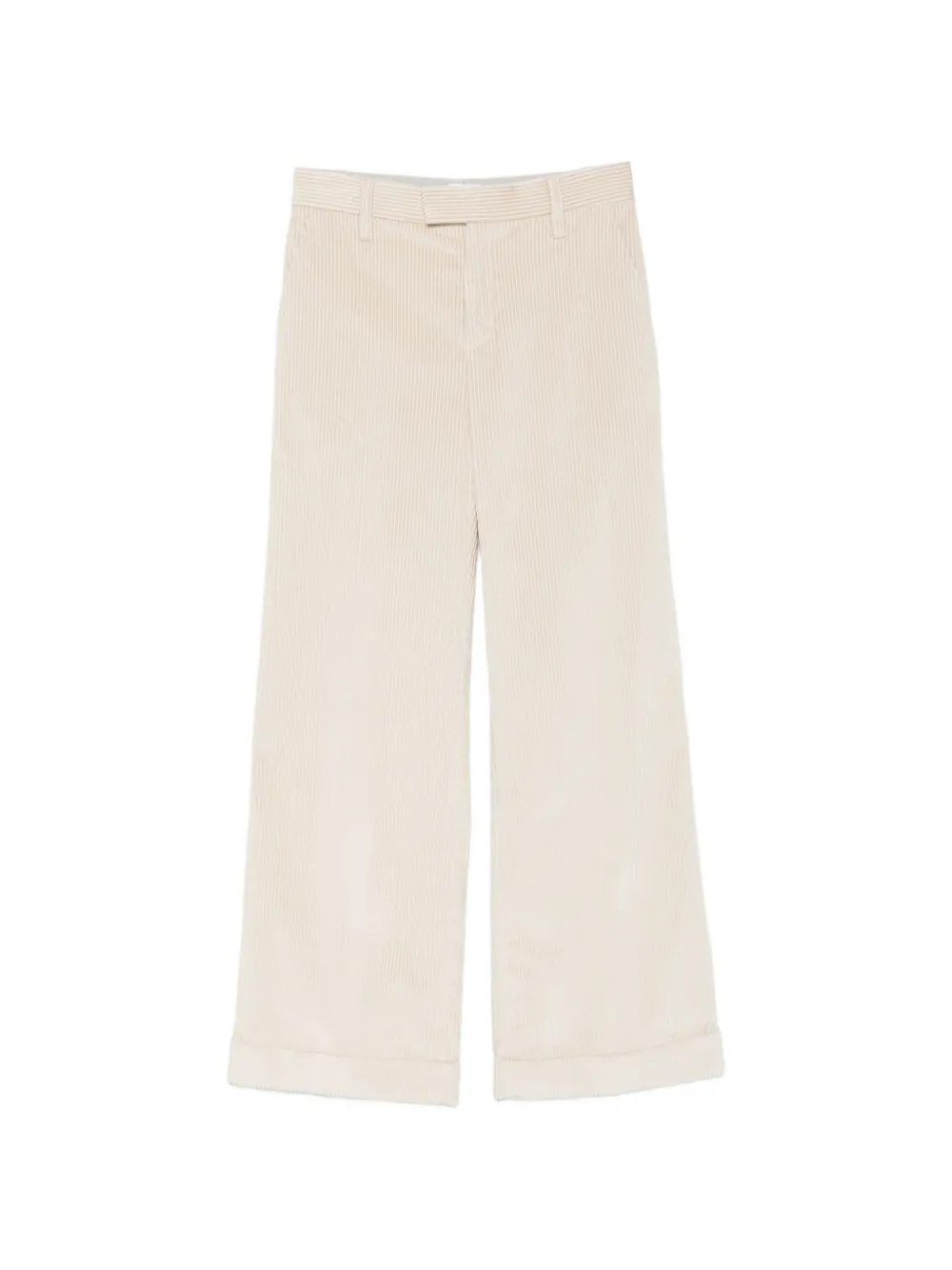 Brunello Cucinelli corduroy wide-leg trousers - Toni neutri