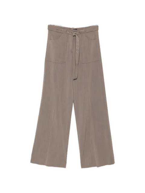 Seafarer belted wide-leg trousers