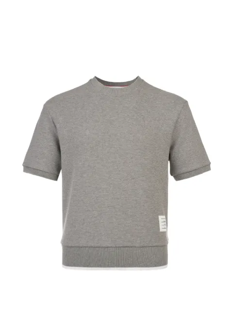 Thom Browne RWB-stripe ribbed T-shirt