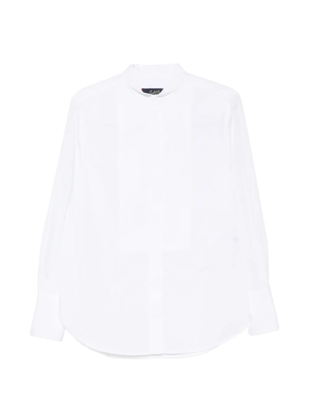 Seafarer bib-front band-collar shirt - Bianco