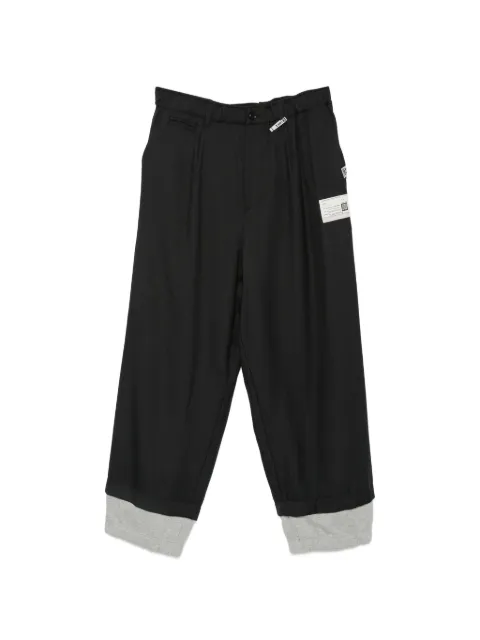 Maison MIHARA YASUHIRO logo-patch pockte trousers