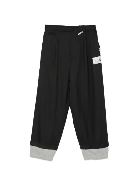 Maison MIHARA YASUHIRO logo-patch pockte trousers