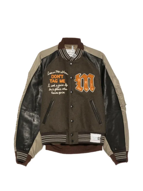 Maison MIHARA YASUHIRO embroidered panelled jacket