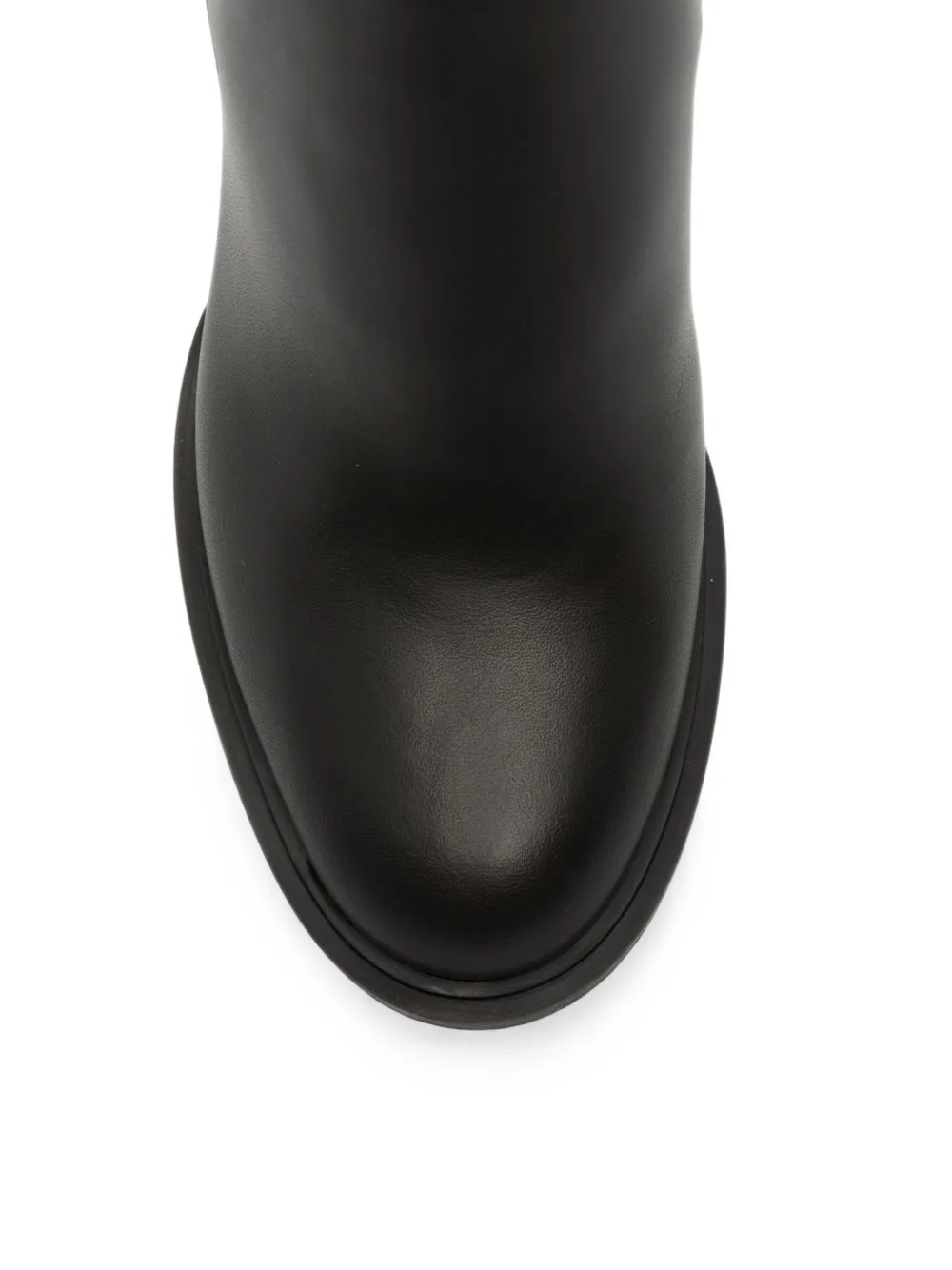 Gianvito Rossi platform leather Chelsea boots Zwart