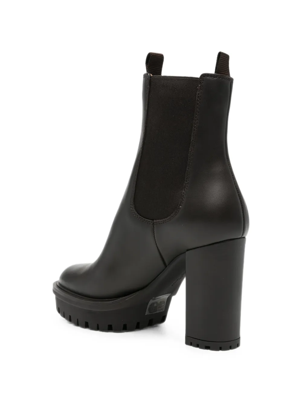 Gianvito Rossi platform leather Chelsea boots Zwart