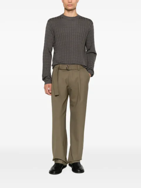 ERALDO belted pleated trousers