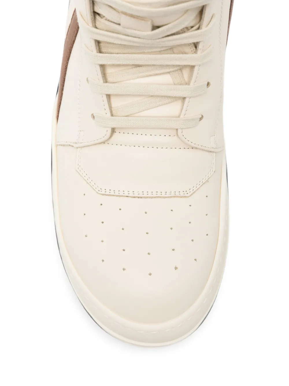Rick Owens Geobasket high-top sneakers Beige