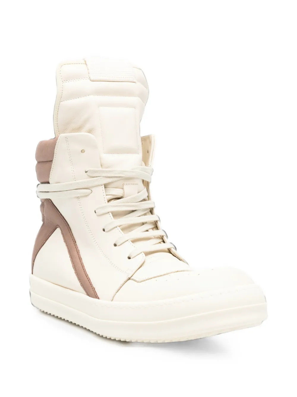 Rick Owens Geobasket high-top sneakers Beige