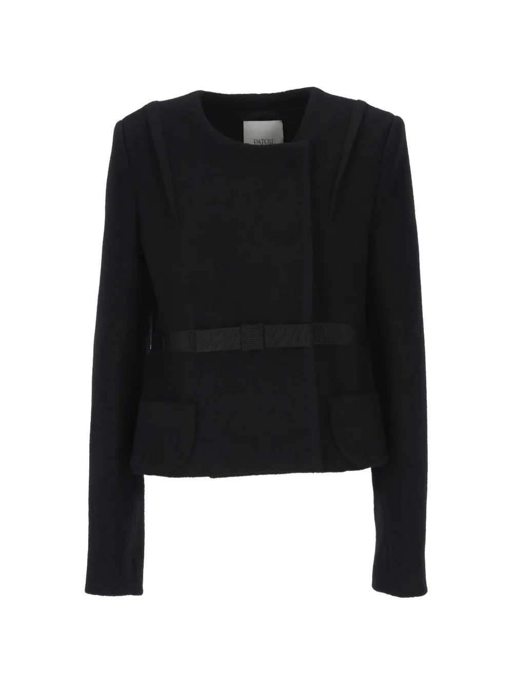 Patou bow-detail virgin wool jacket