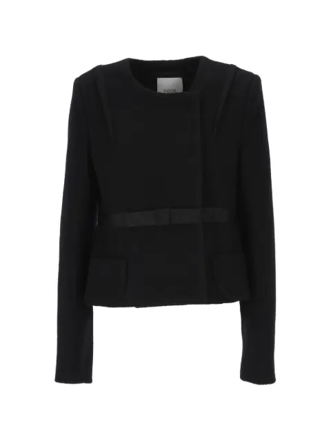 Patou bow-detail virgin wool jacket