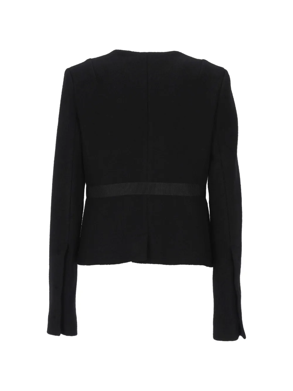 Patou Jack met strikdetail en scheerwol Zwart