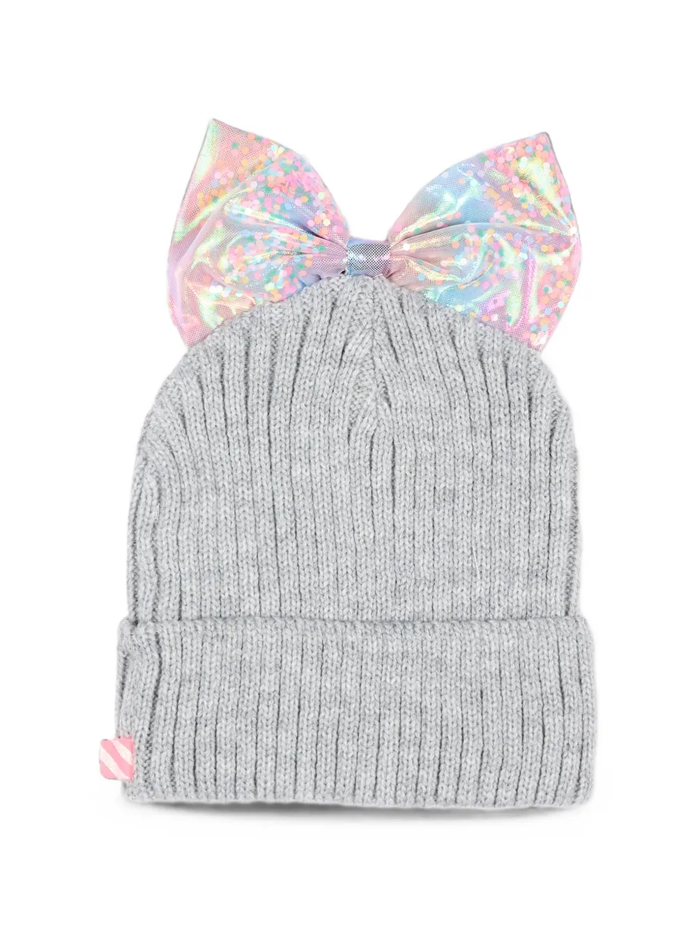 Billieblush Muts verfraaid met pailletten en strik Grijs