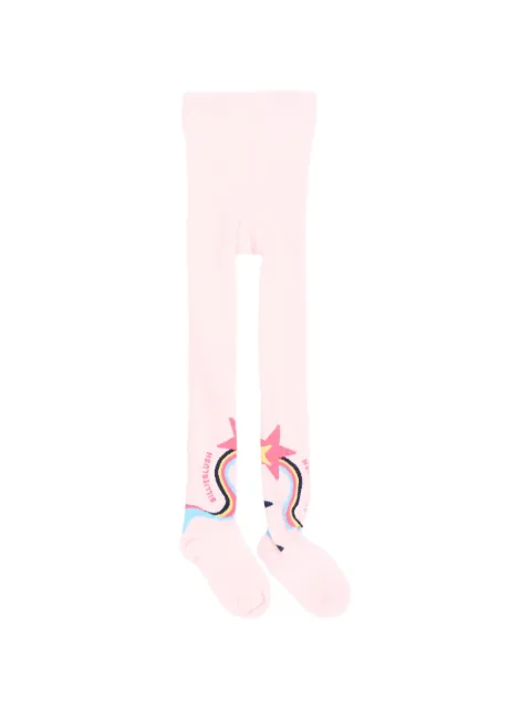 Billieblush star-print rainbow-detail tights