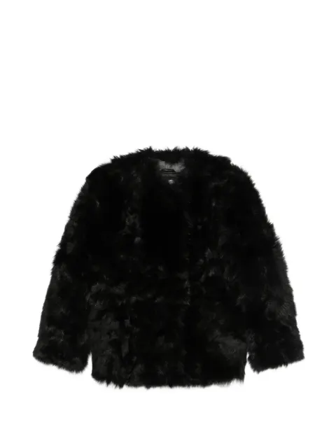 Soft Goat abrigo con pelo