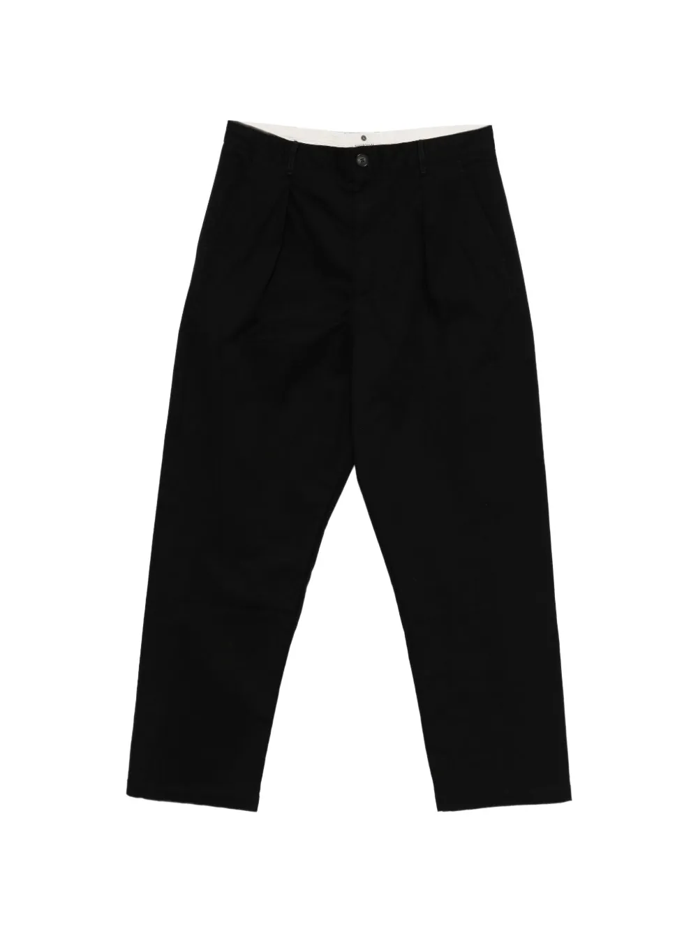 ANERKJENDT Akjakob pleated straight-leg trousers - Nero