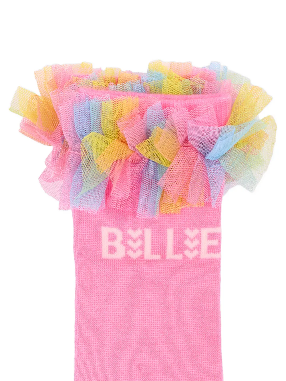 Billieblush Intarsia gebreide sokken met ruches Roze