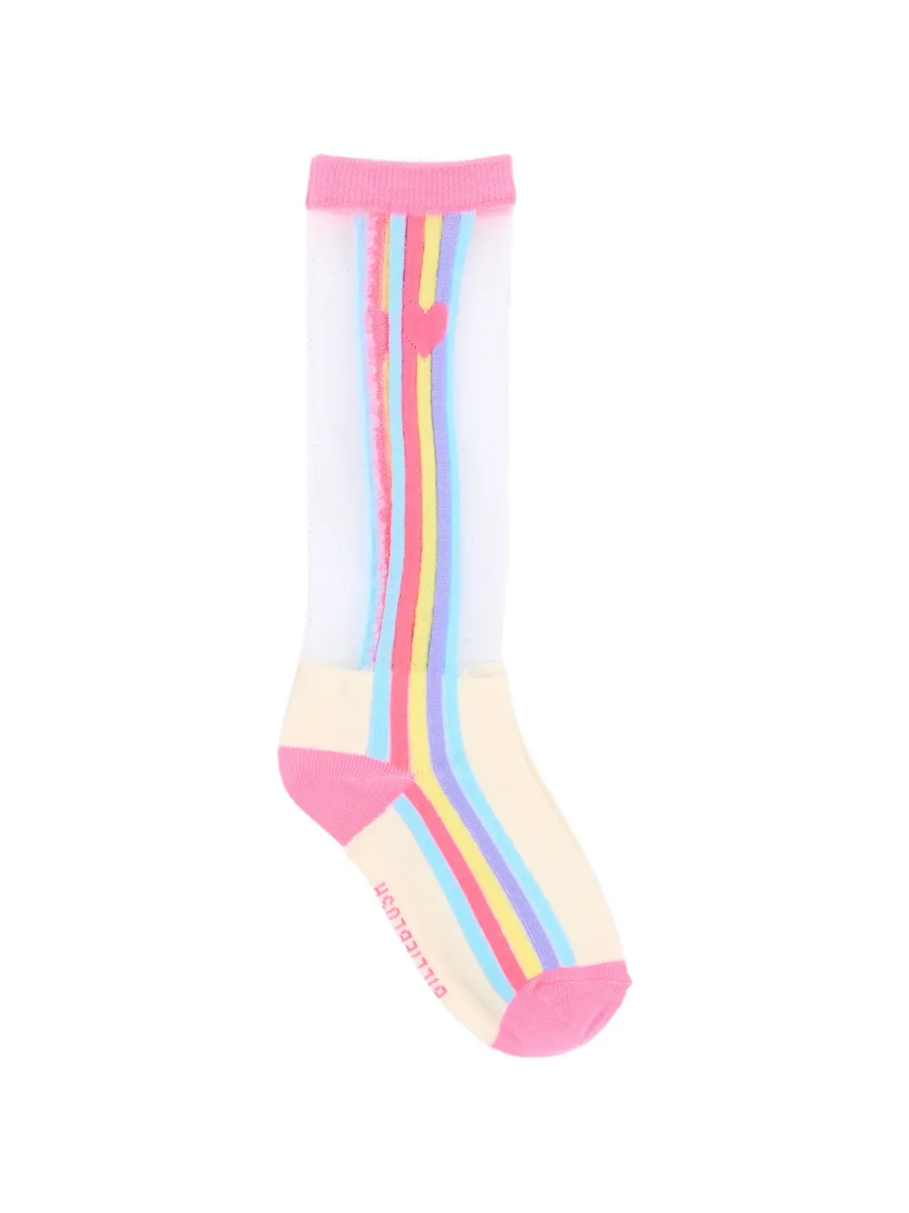 Billieblush heart-motif striped socks - Toni neutri